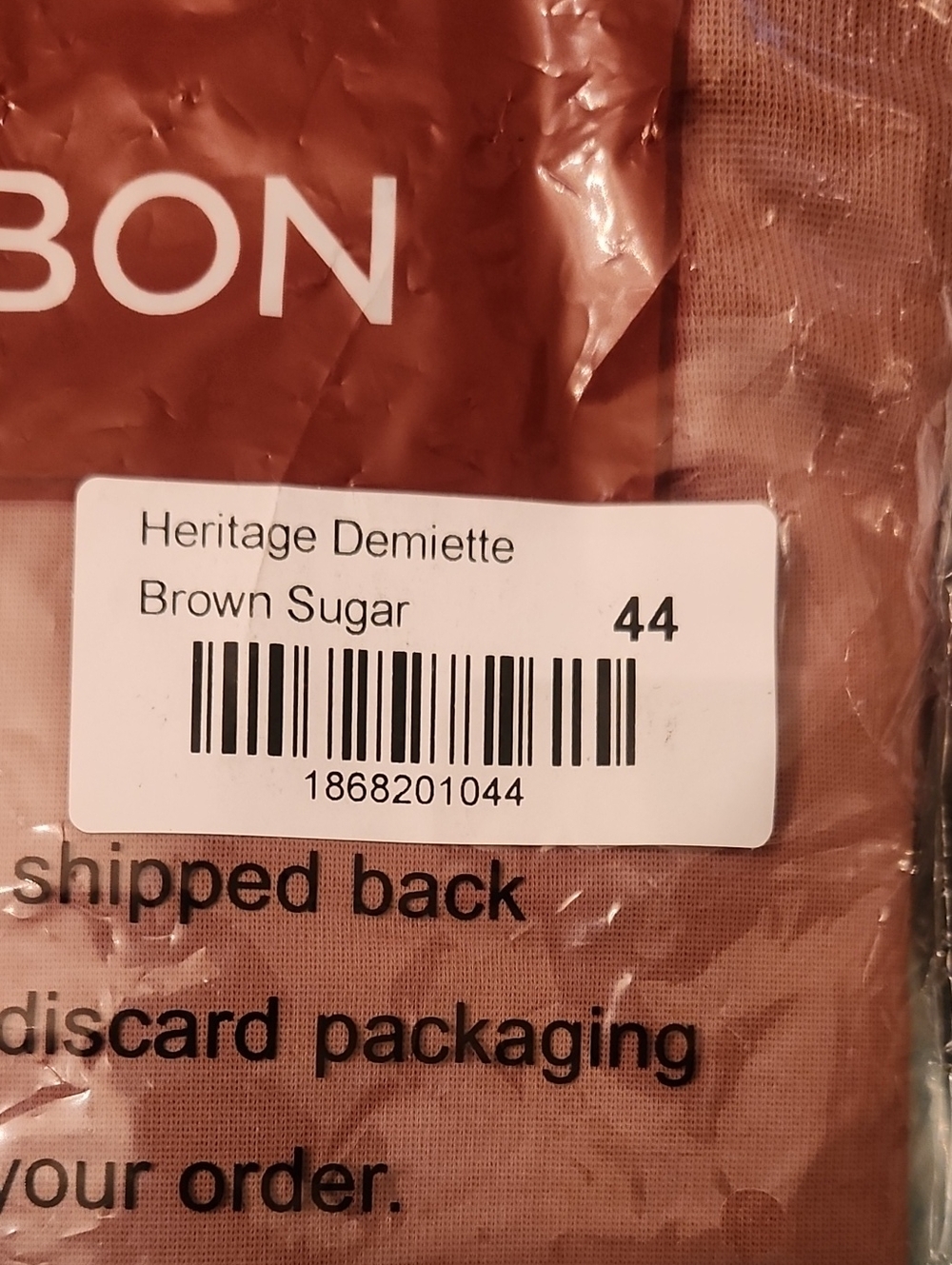 🆕️size 44 Ruby Ribbon Heritage Demiette Brown Sugar - Picture 2 of 5